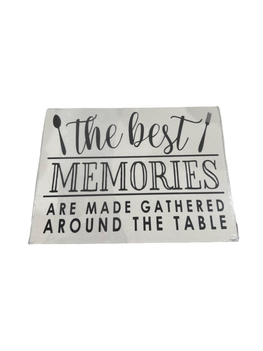 Handmade Canvas Kitchen Sign – Farmhouse Dining Table Quote Wall Art